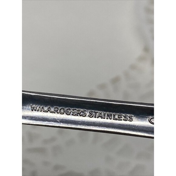 Rogers Oneida FENWAY Dream Glossy Stainless Set 2 Tablespoons & Sugar Spoon - Picture 5 of 5